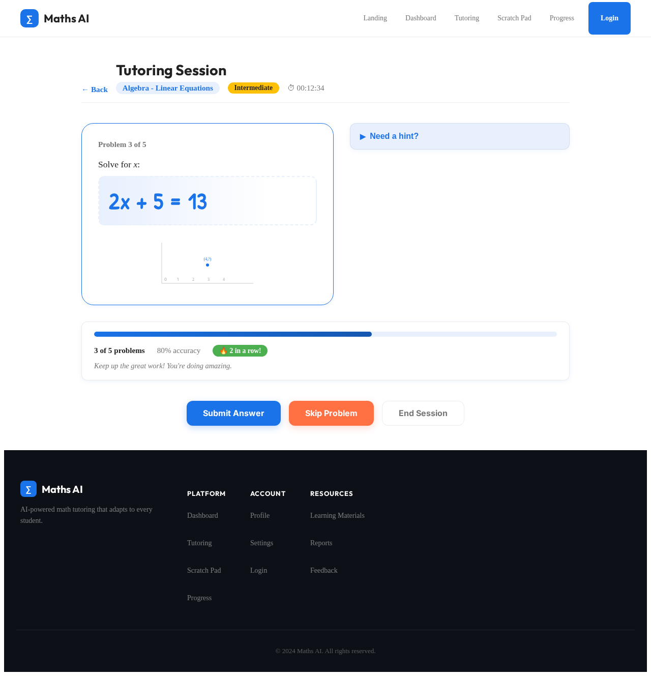 Tutoring design preview