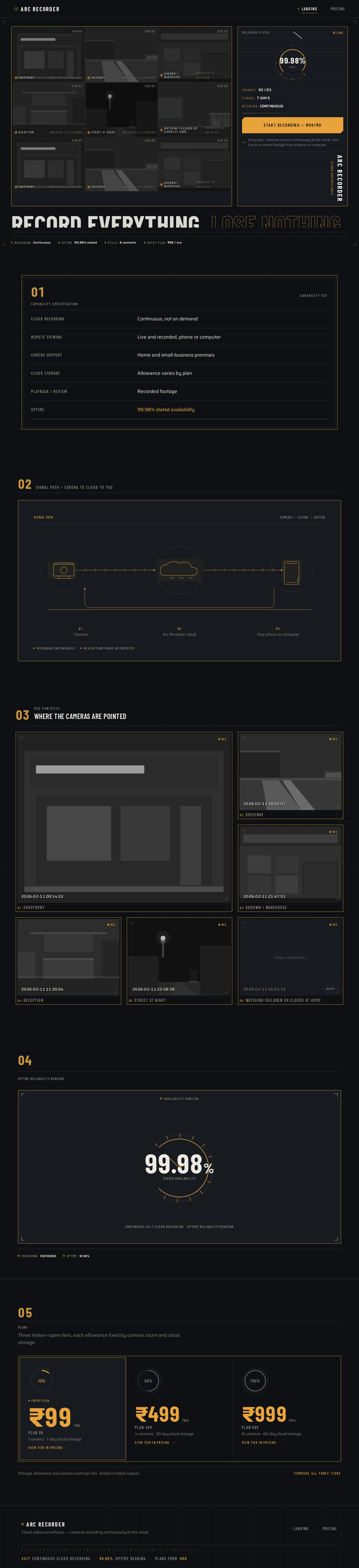 Landing design preview