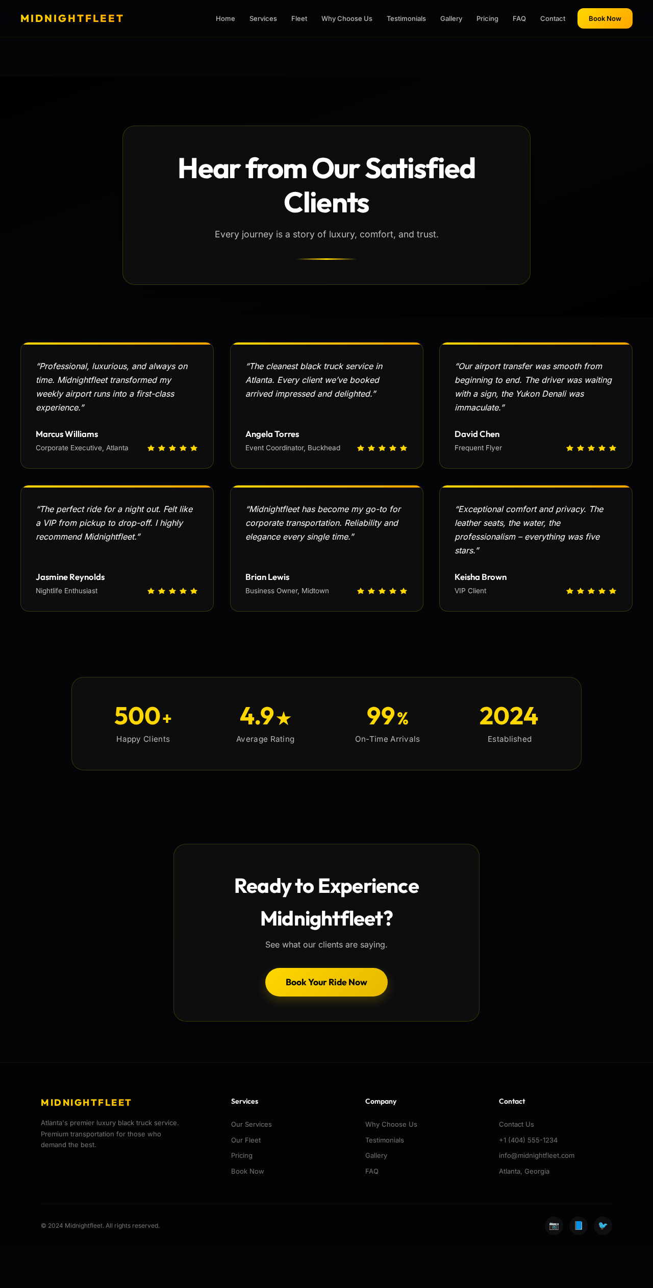 Testimonials design preview
