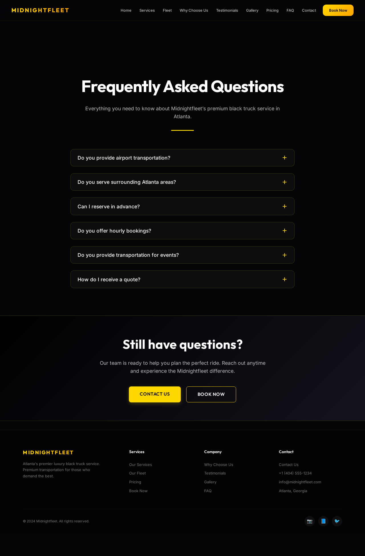 FAQ design preview
