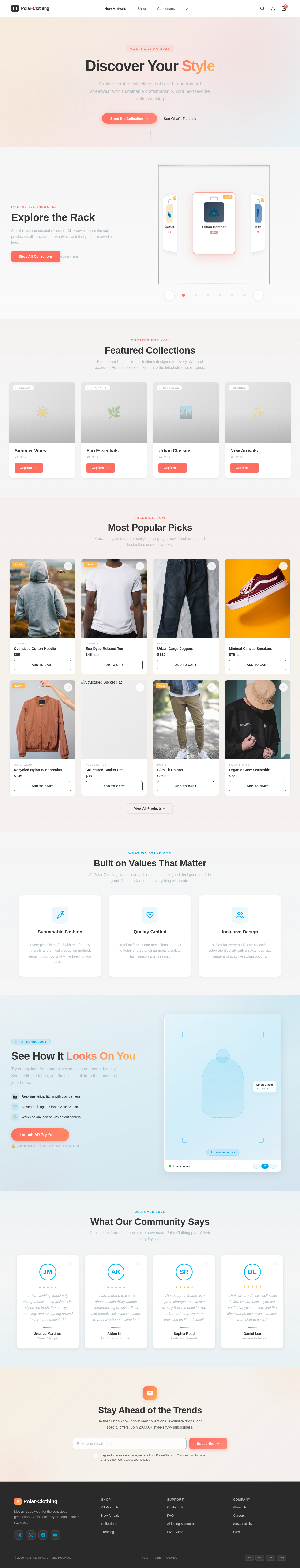 Landing design preview
