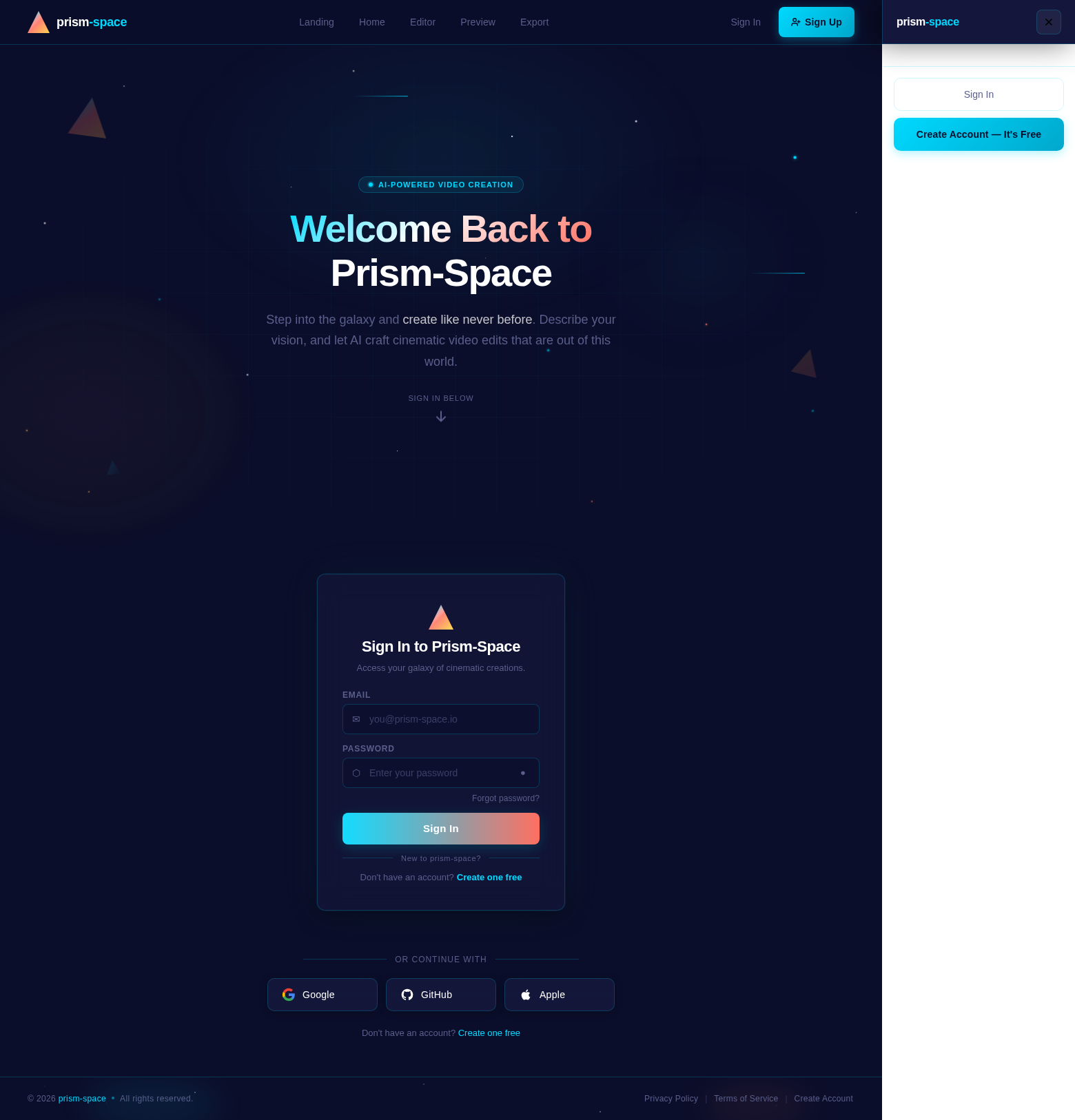 Login design preview