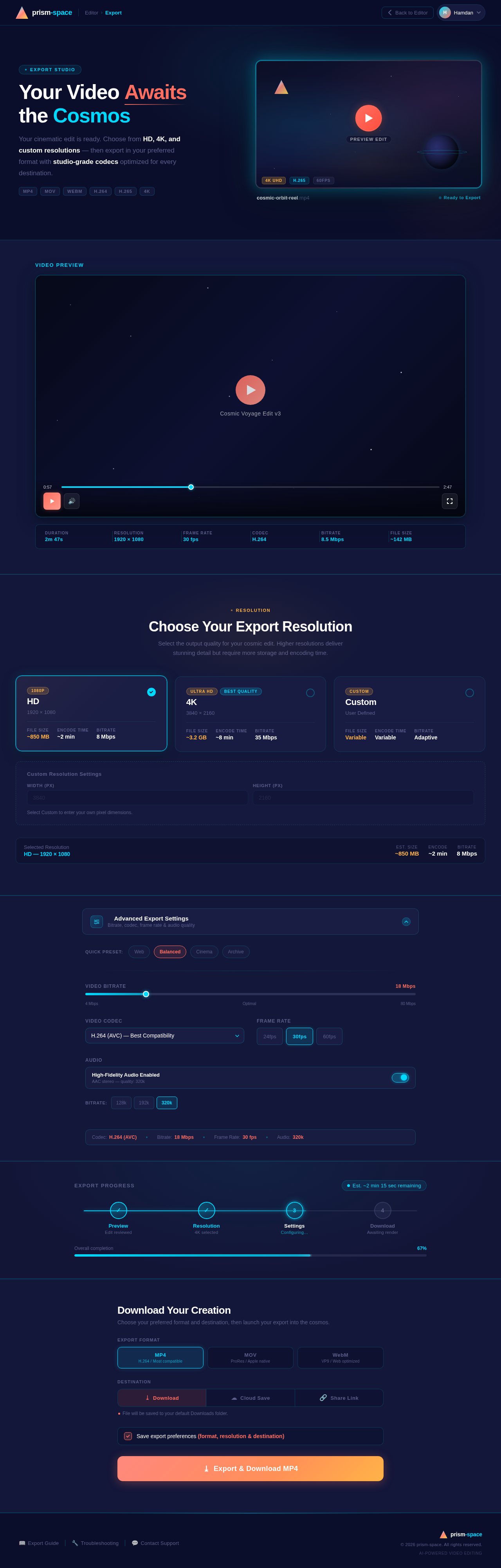 Export design preview