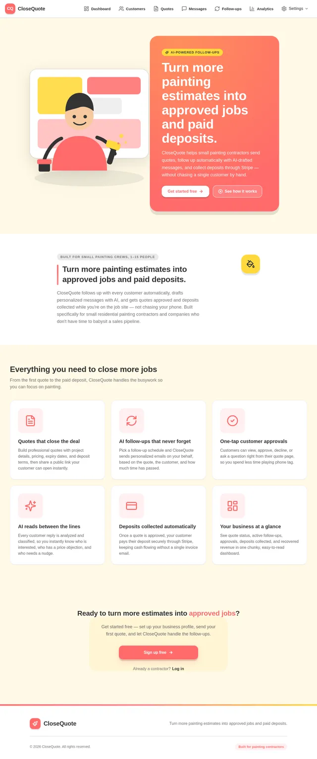 Landing page