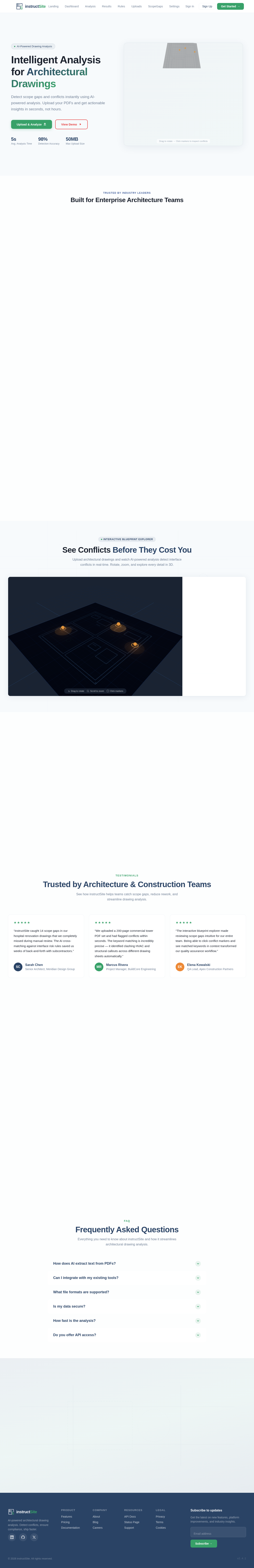 Landing design preview