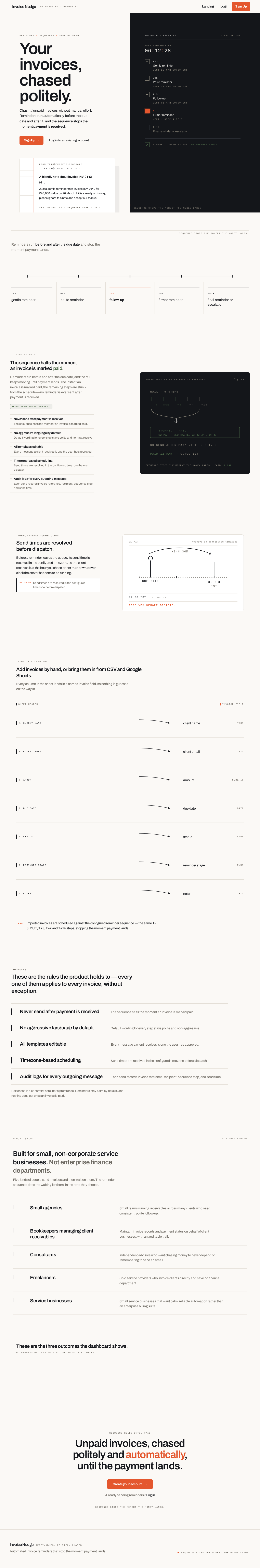 Landing design preview