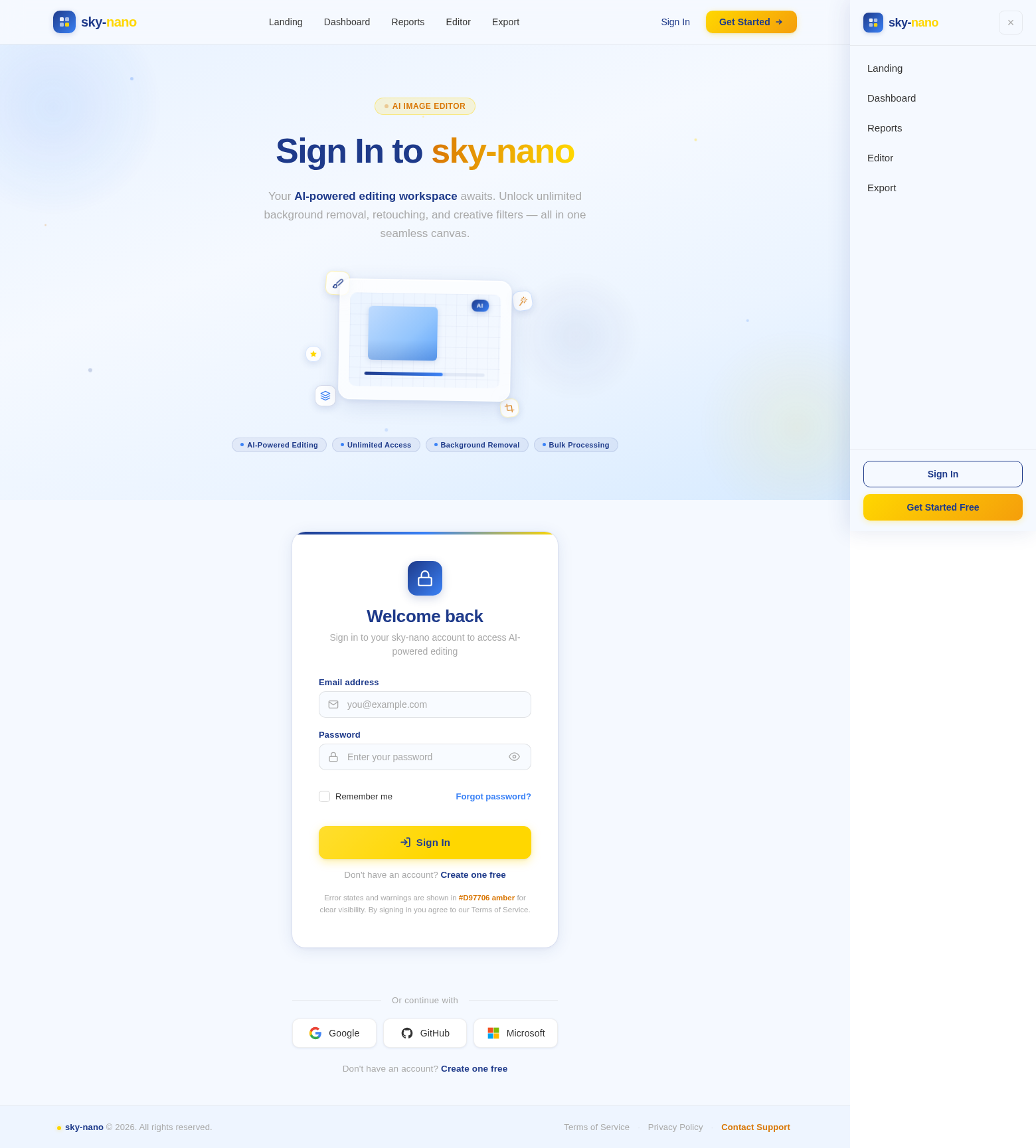 Login design preview