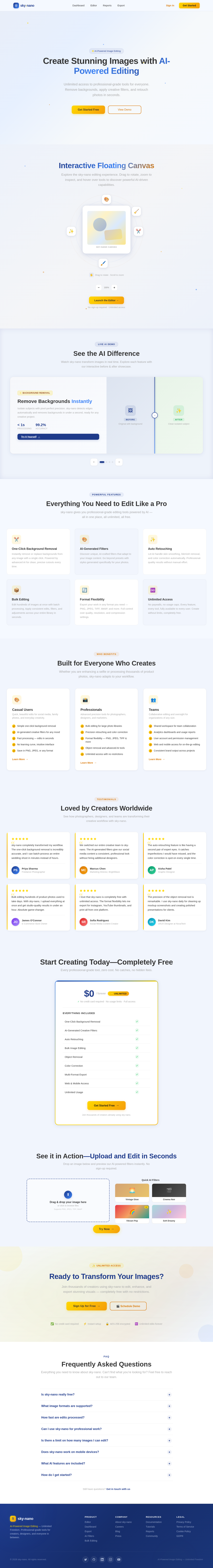 Landing design preview