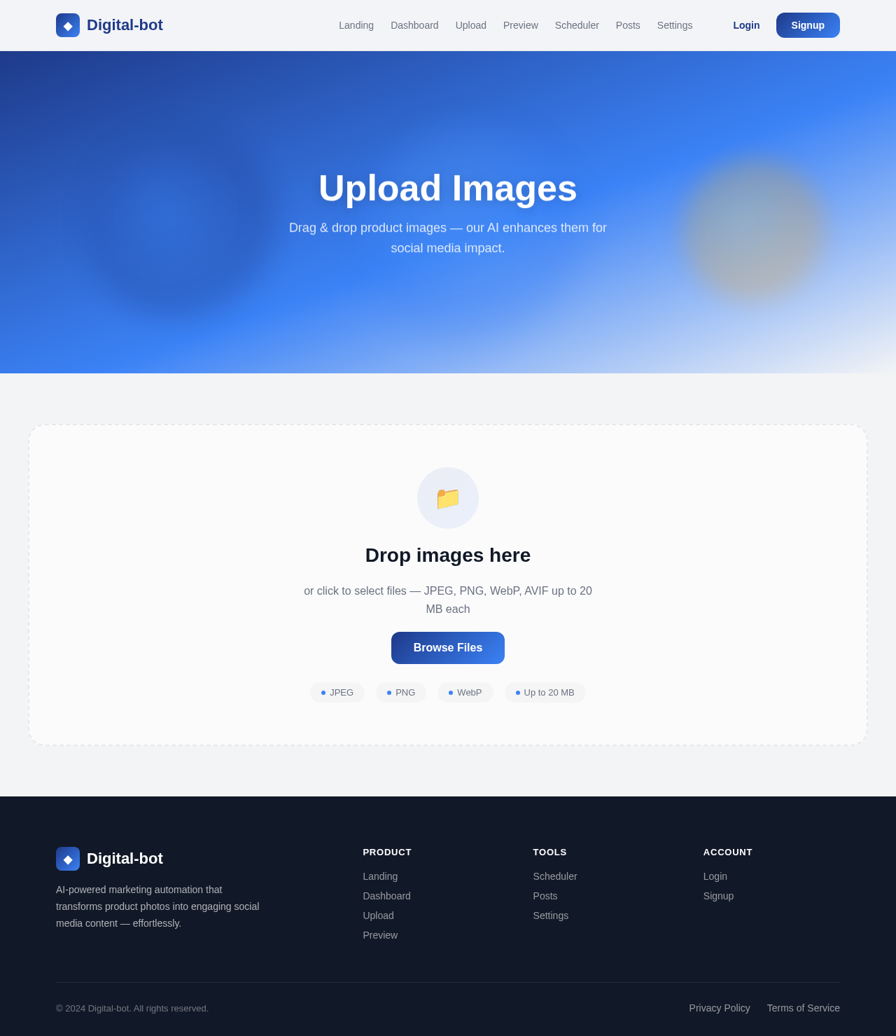 Upload design preview
