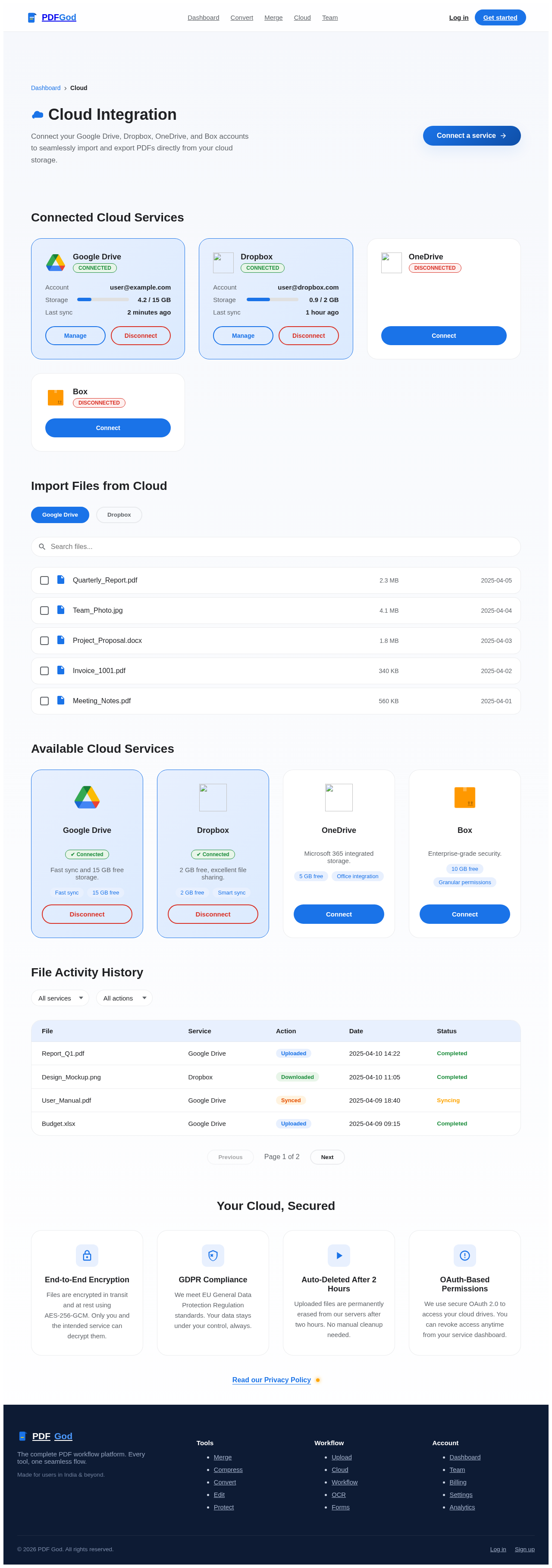 Cloud design preview