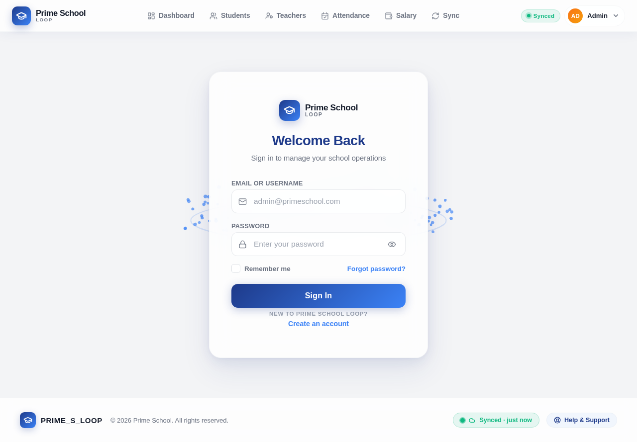 Login design preview