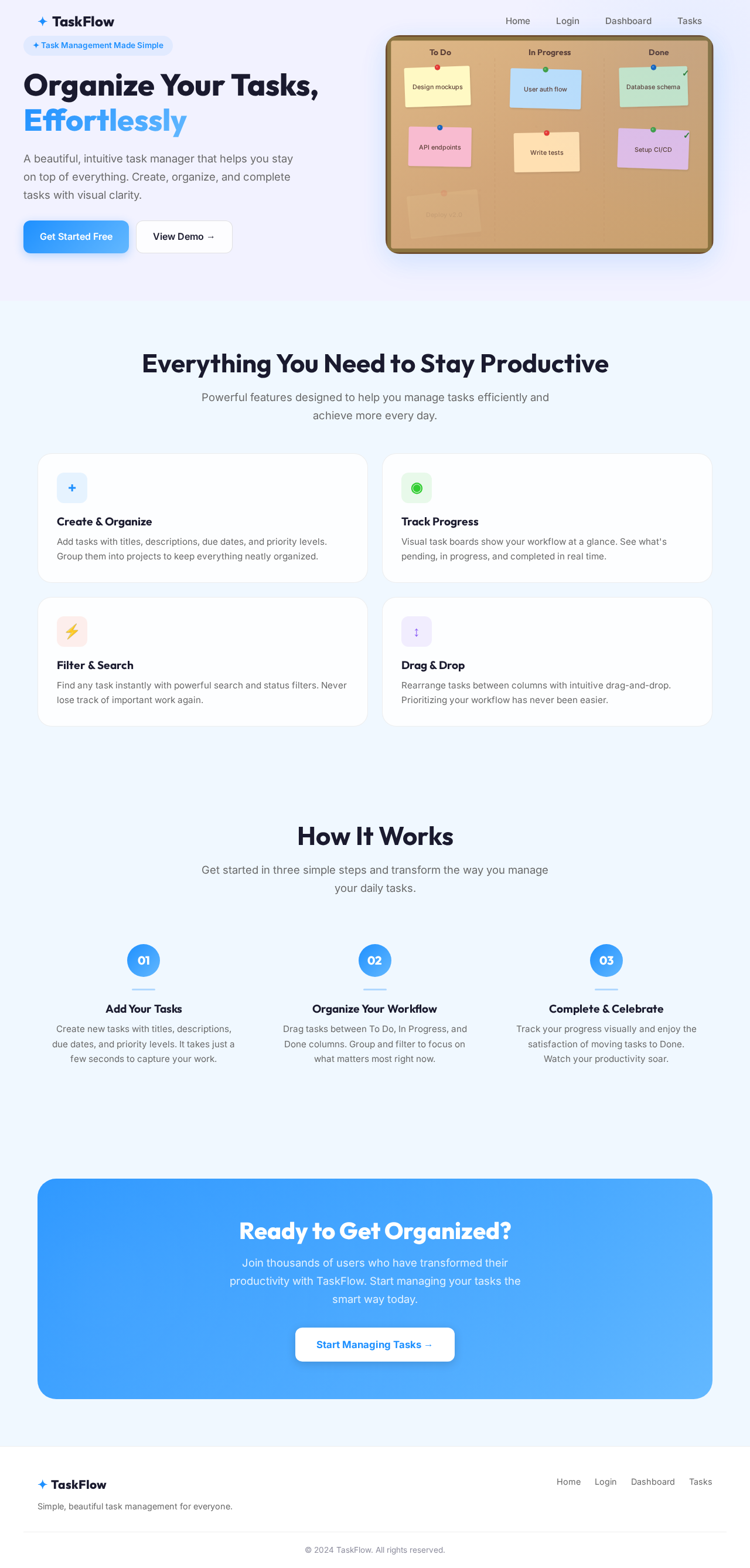 Landing design preview