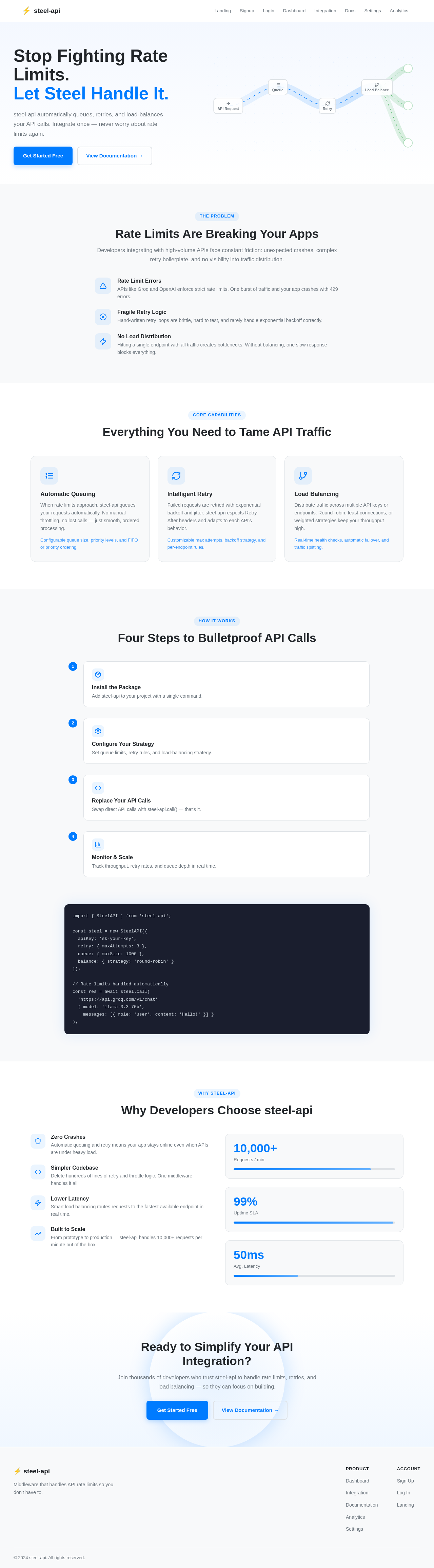 Landing design preview