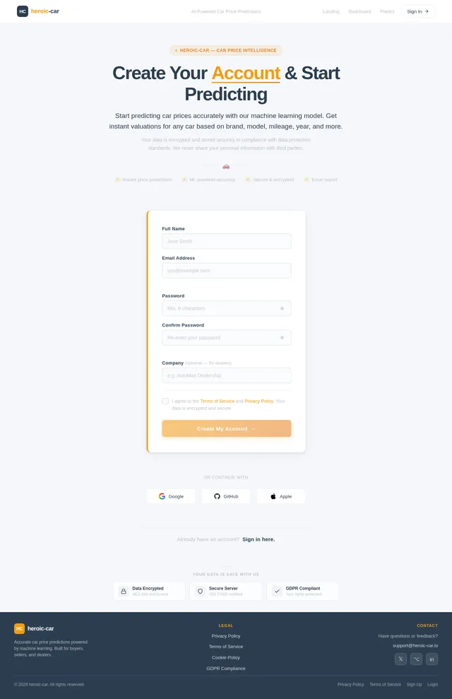 Signup