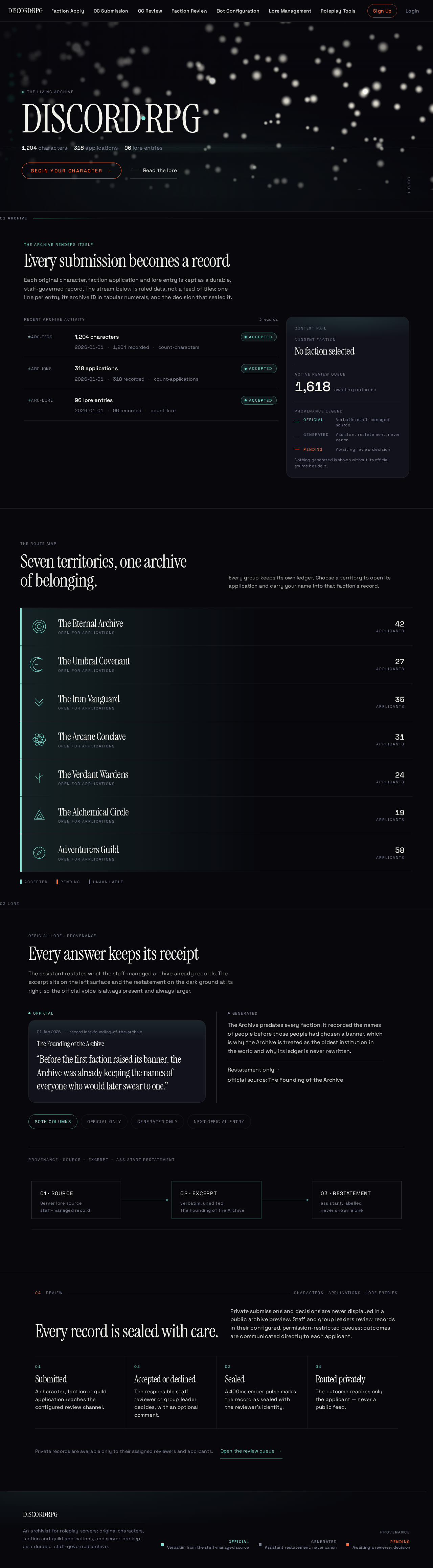 Landing design preview
