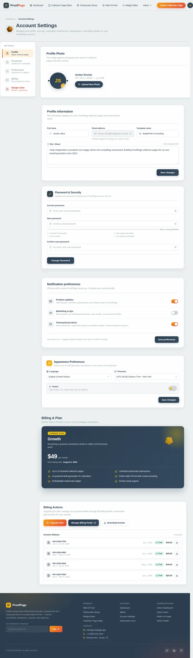 Account Settings