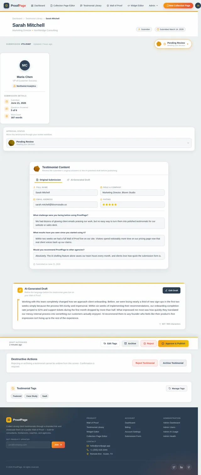 Testimonial Detail