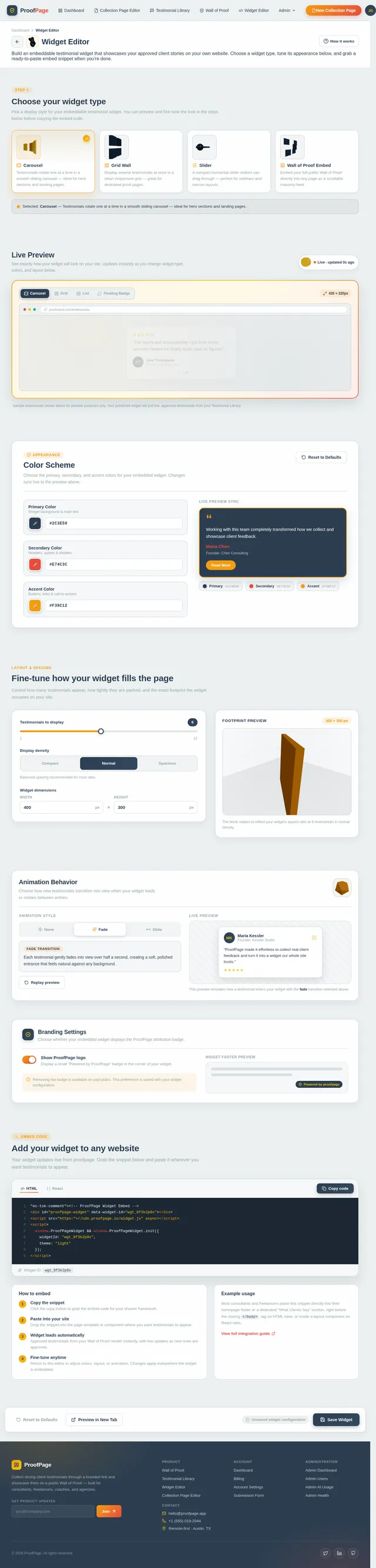 Widget Editor