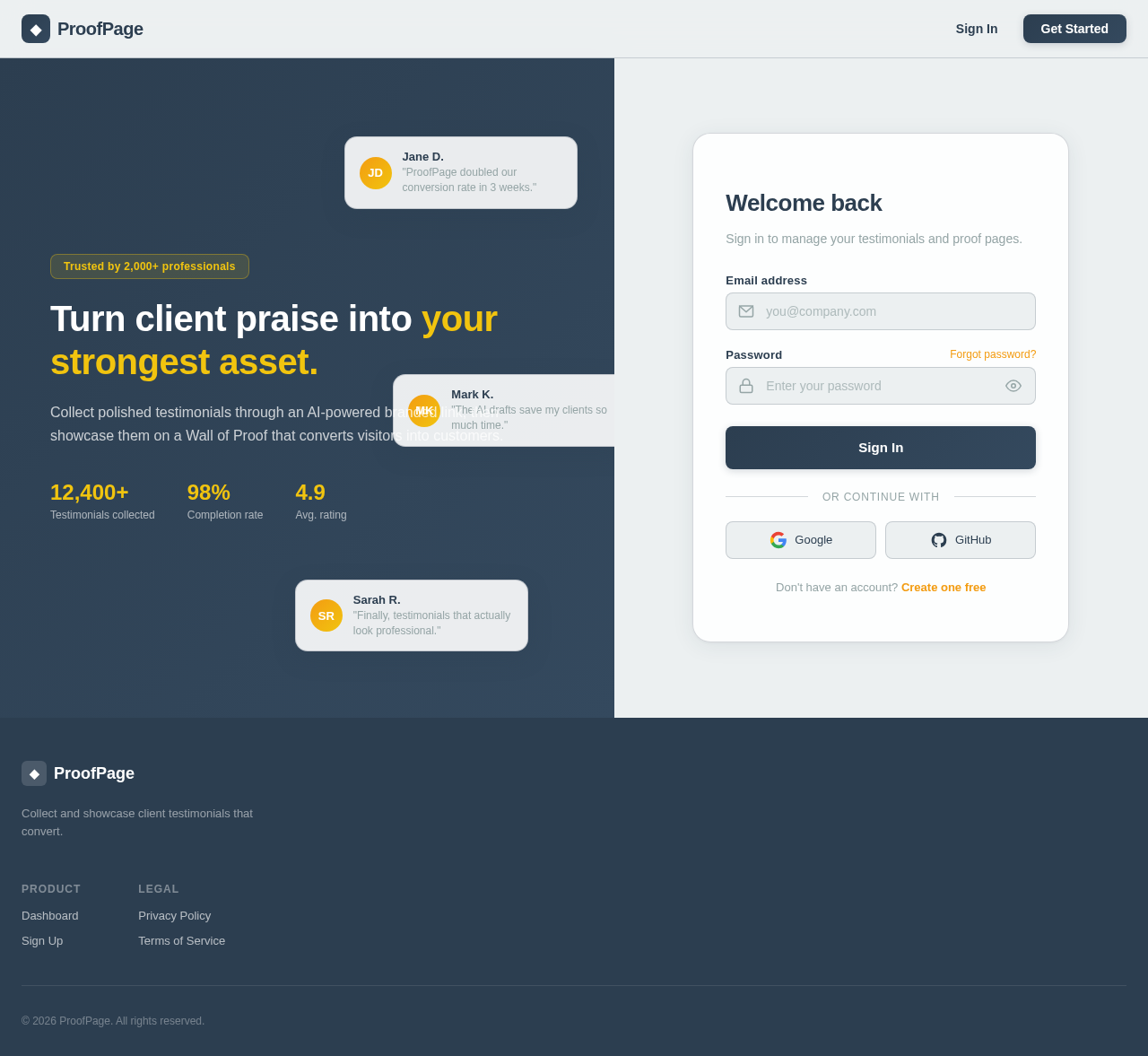 Login design preview