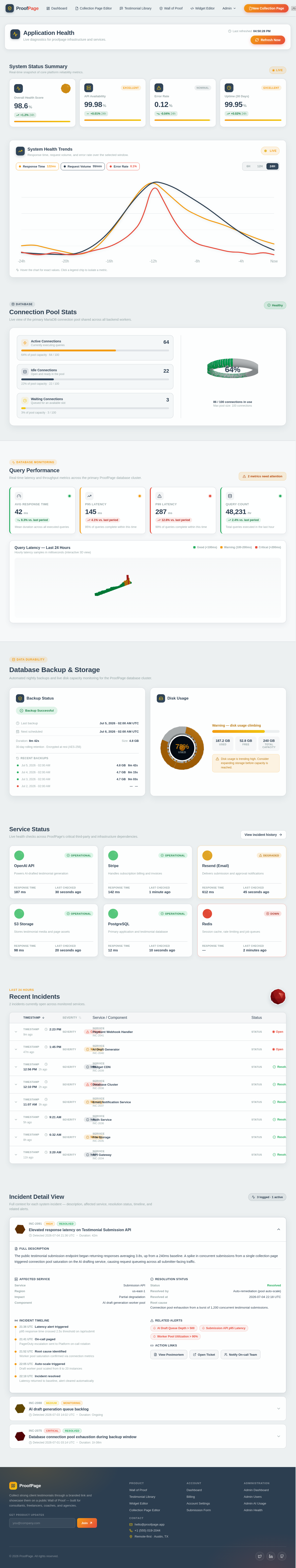 Admin Health design preview