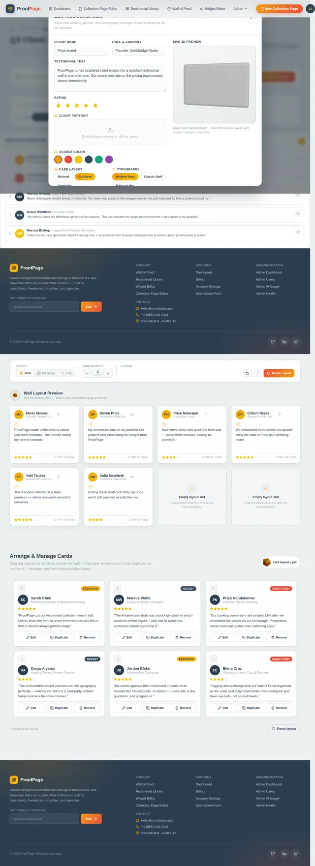 Wall of Proof Editor