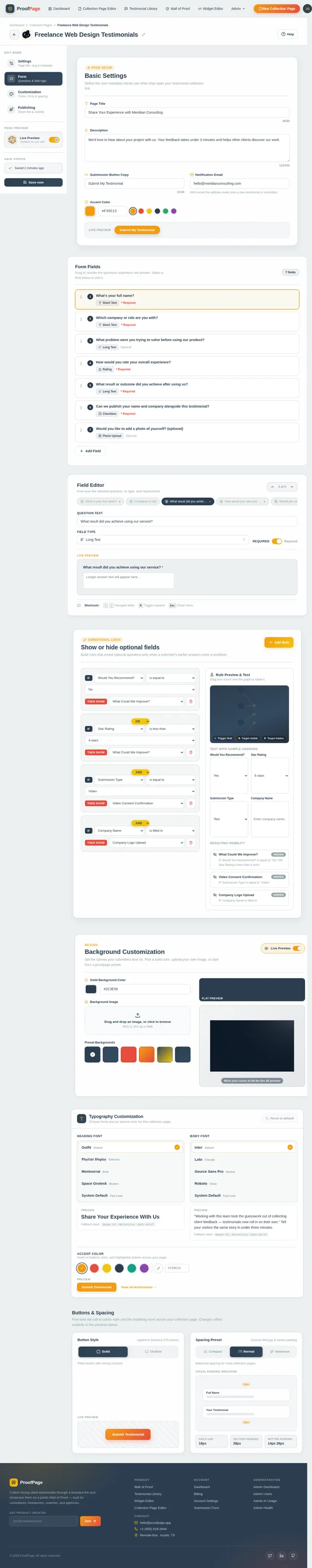 Collection Page Editor