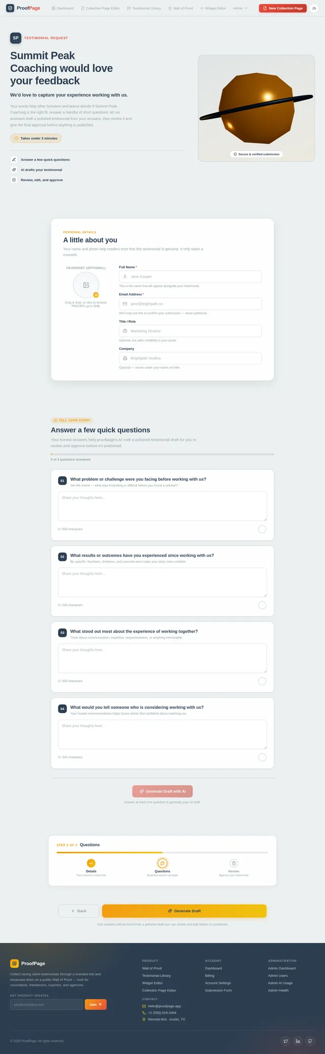 Submission Form