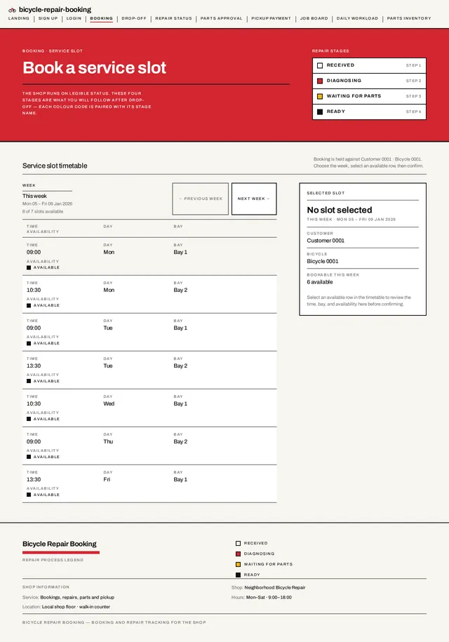 Booking