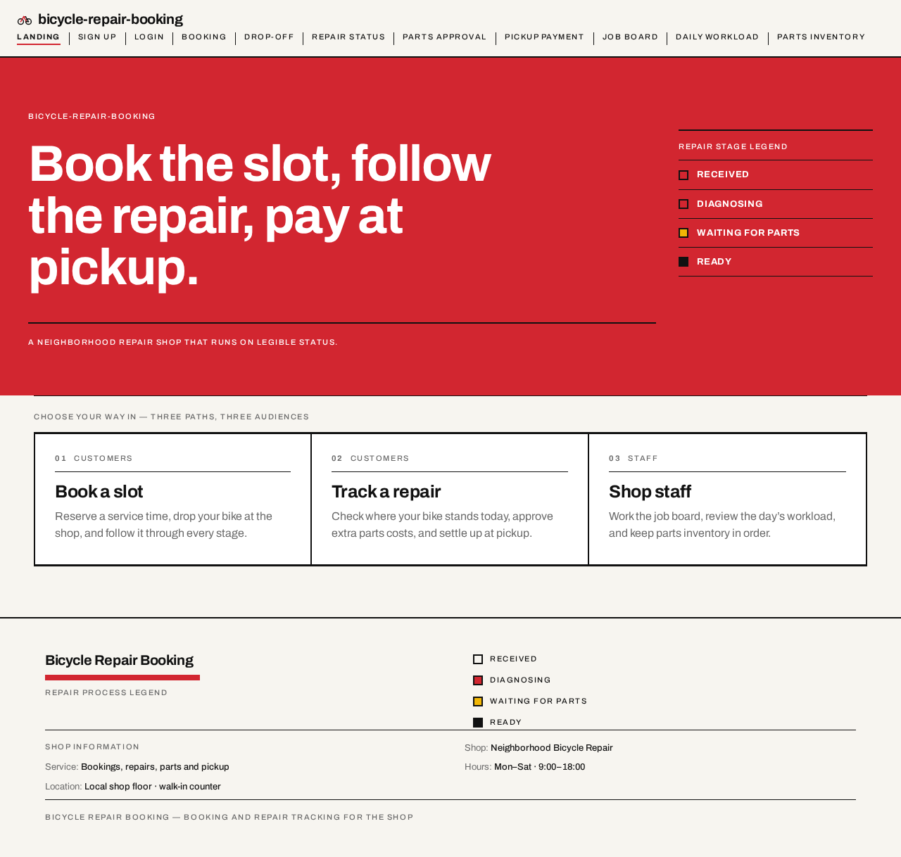 Landing design preview