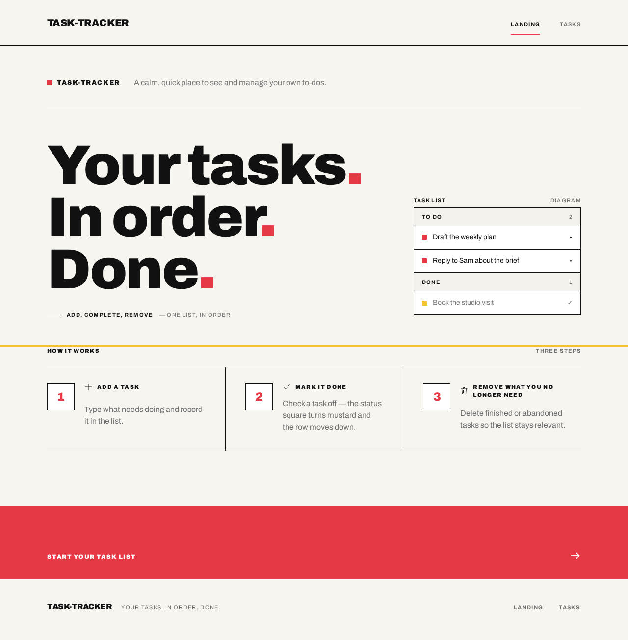 Landing design preview