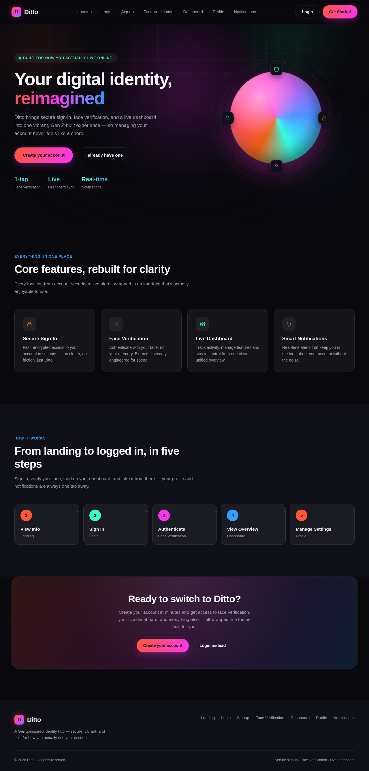 Landing design preview