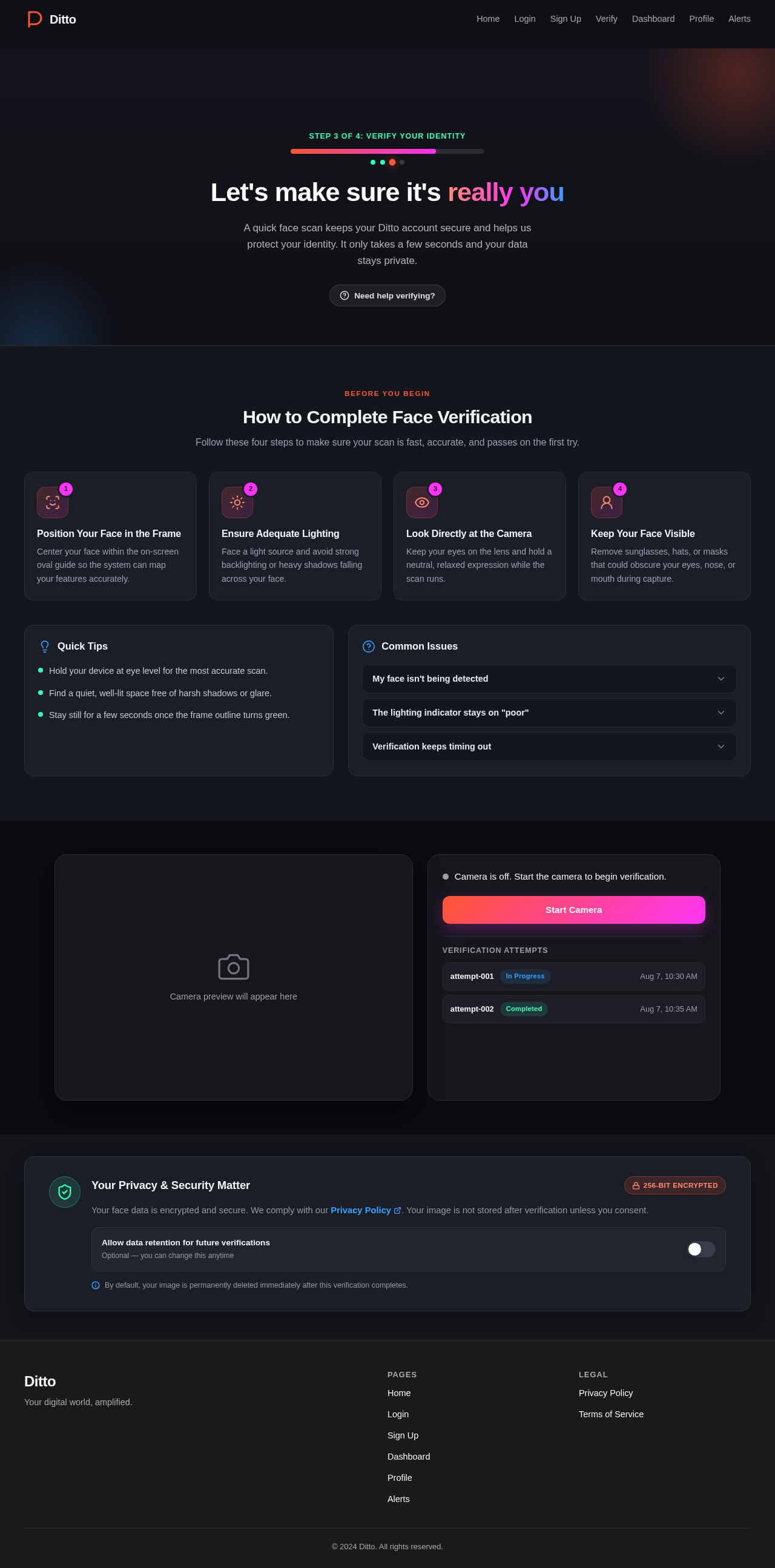 Face Verification design preview