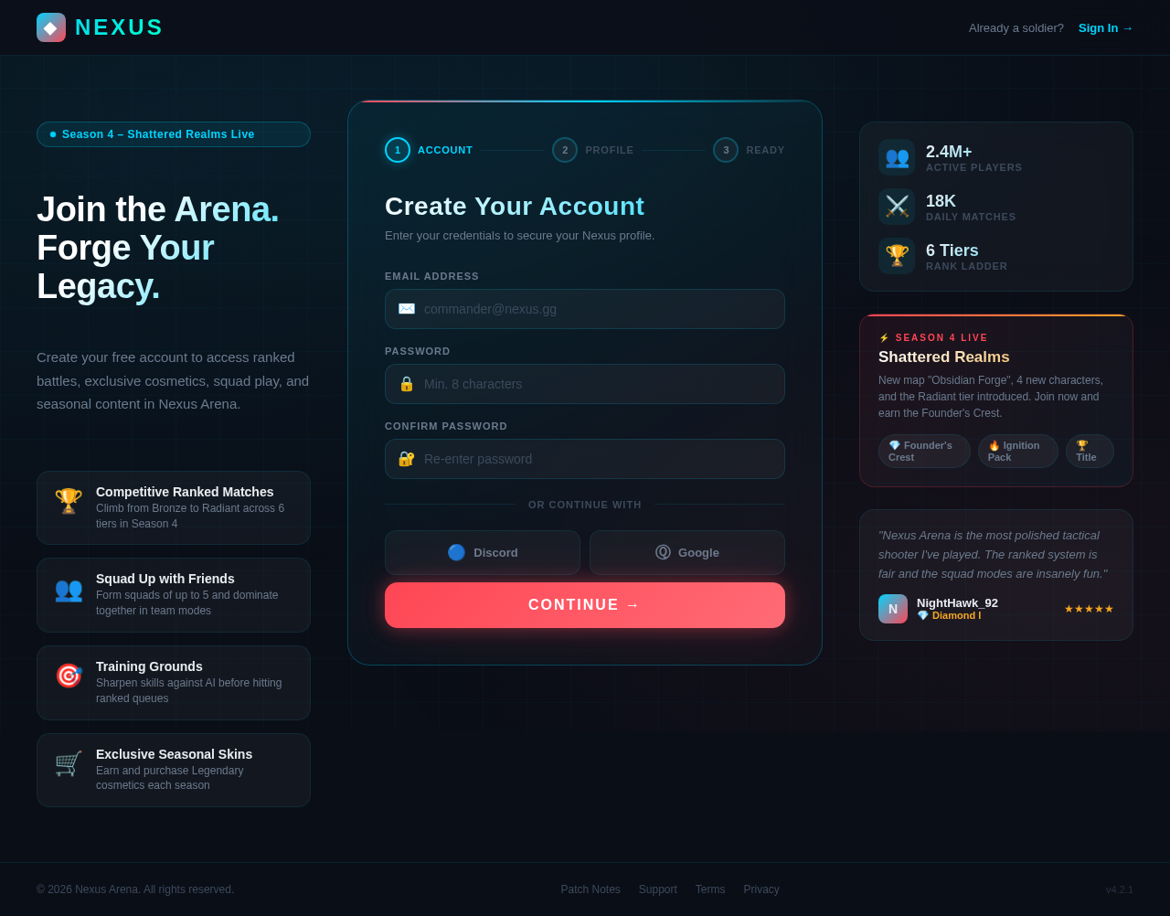 Signup design preview