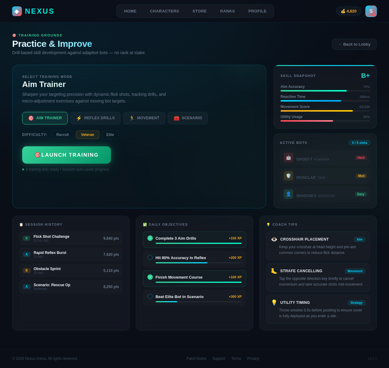Training design preview