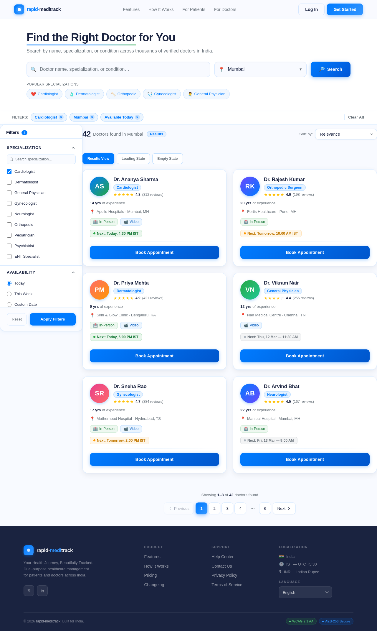 Search design preview