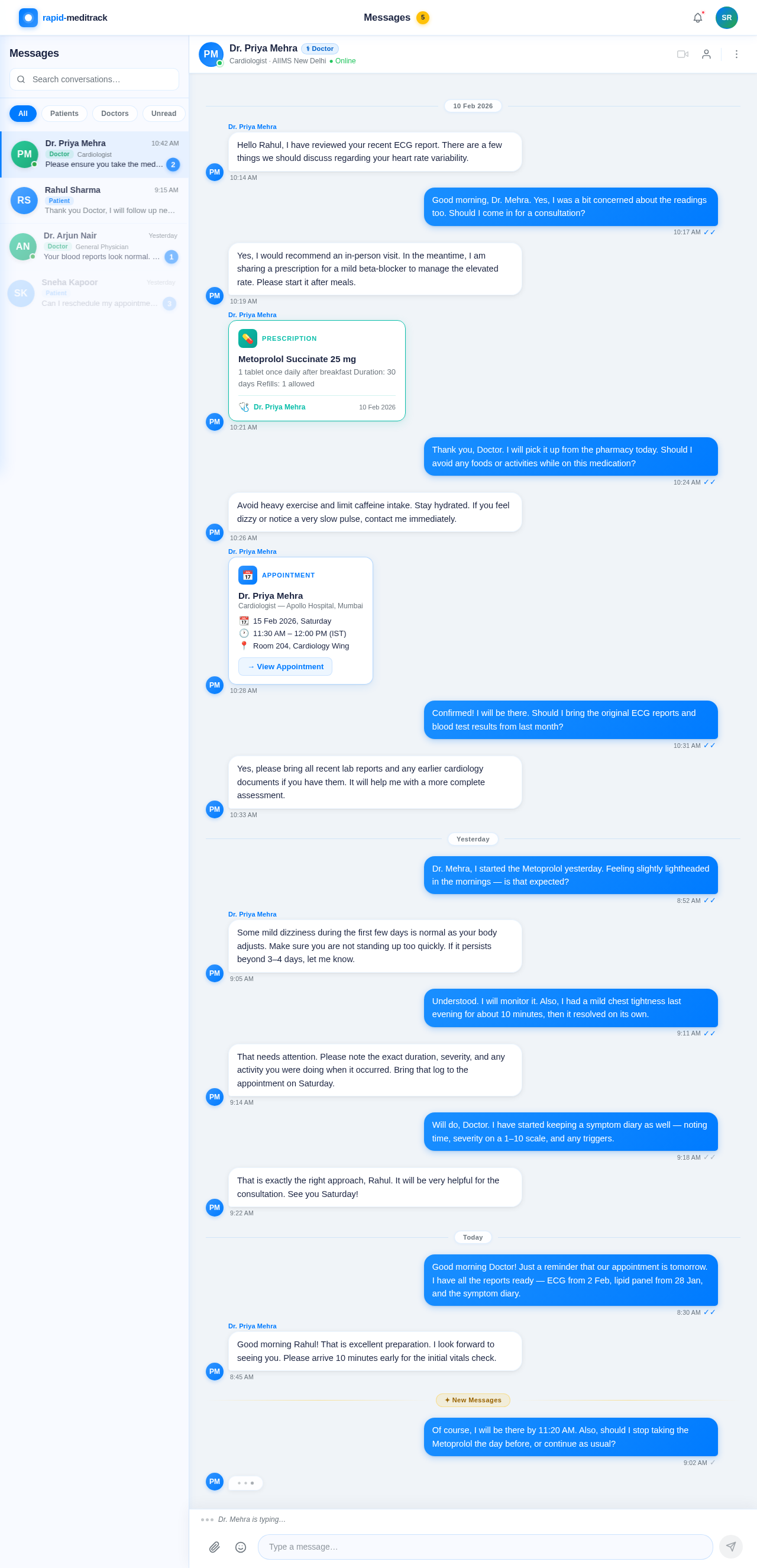 Messages design preview