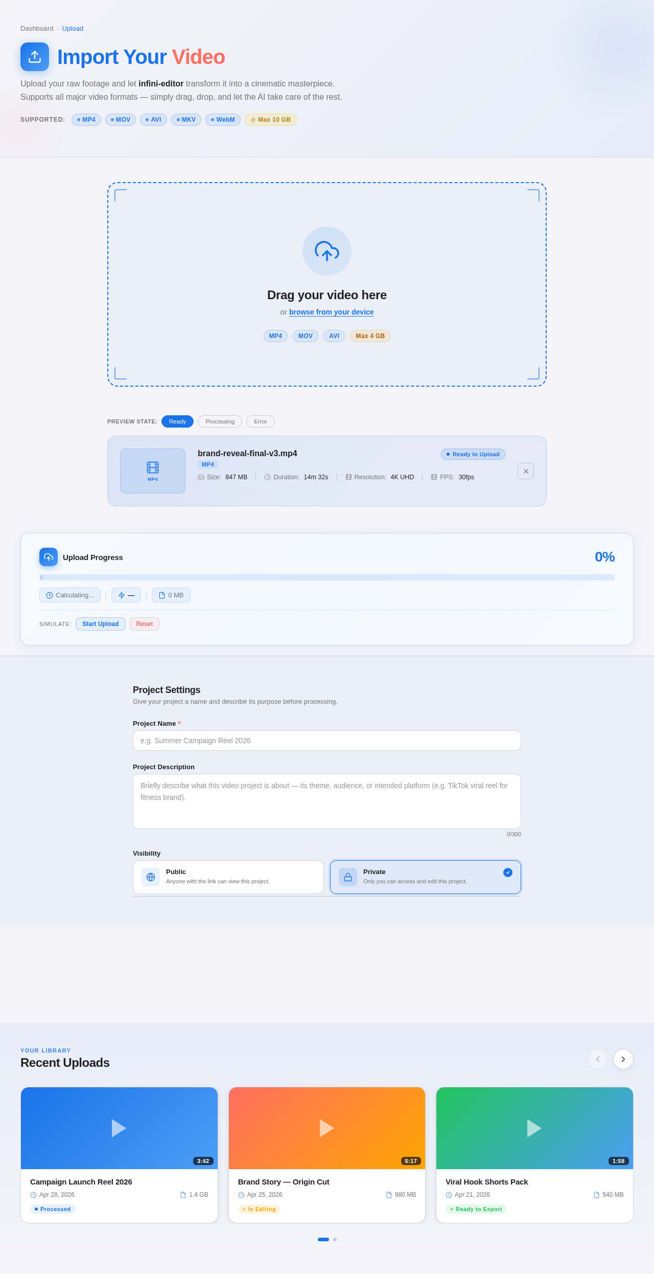 Upload design preview