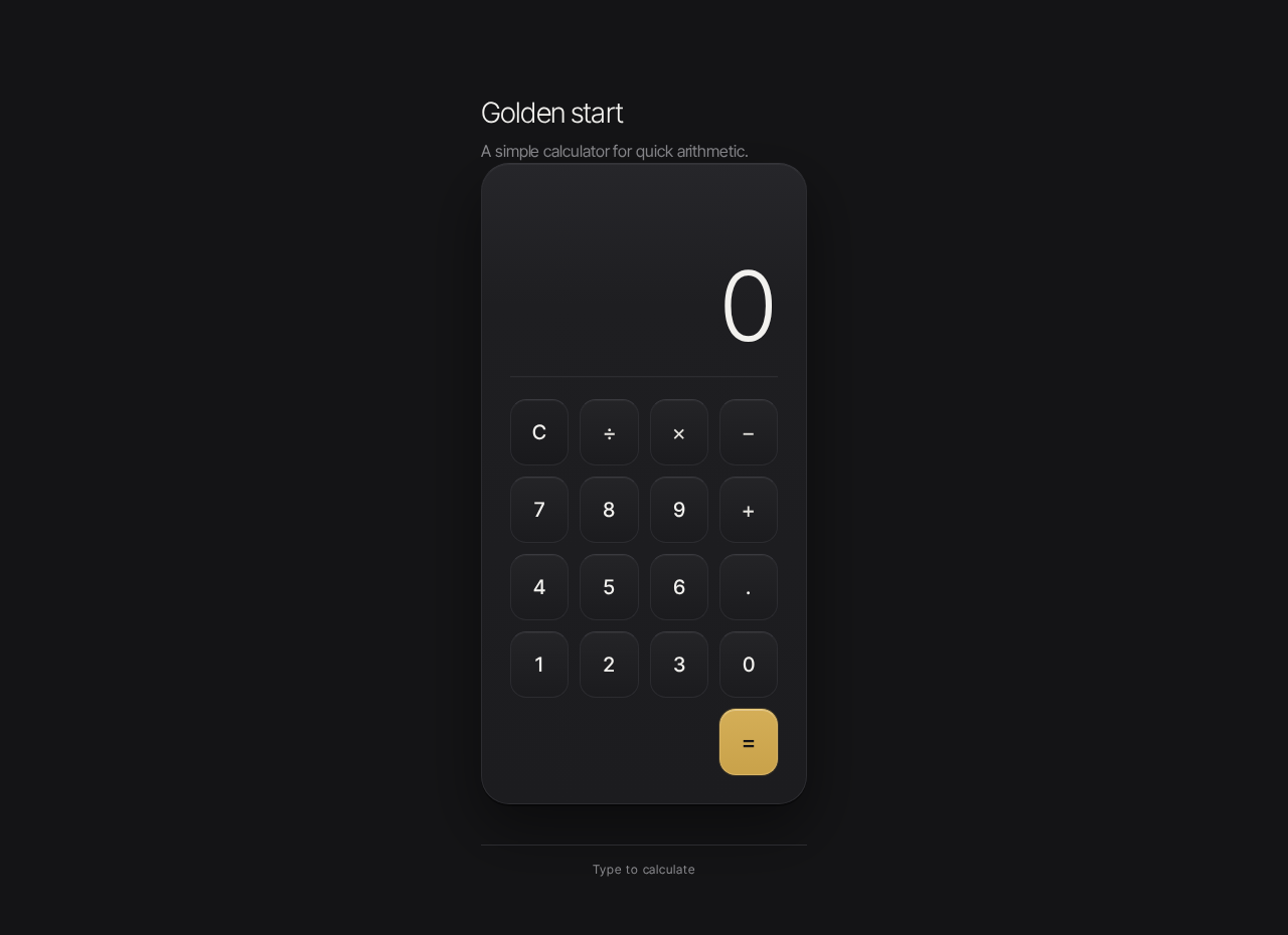 Calculator design preview