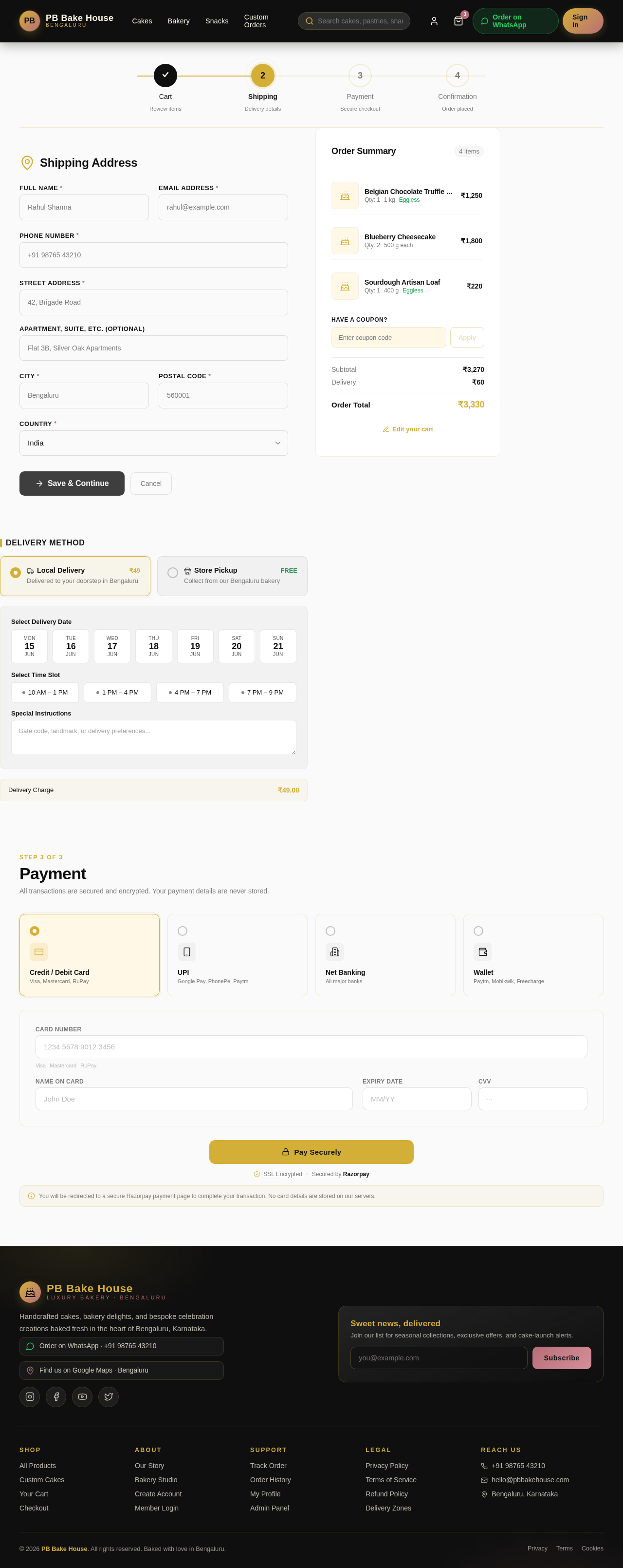 Checkout design preview