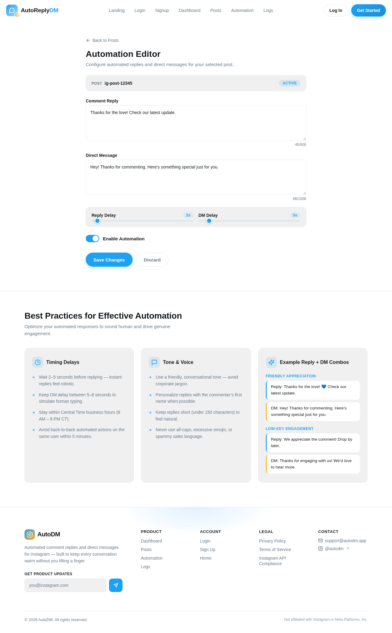 Automation design preview