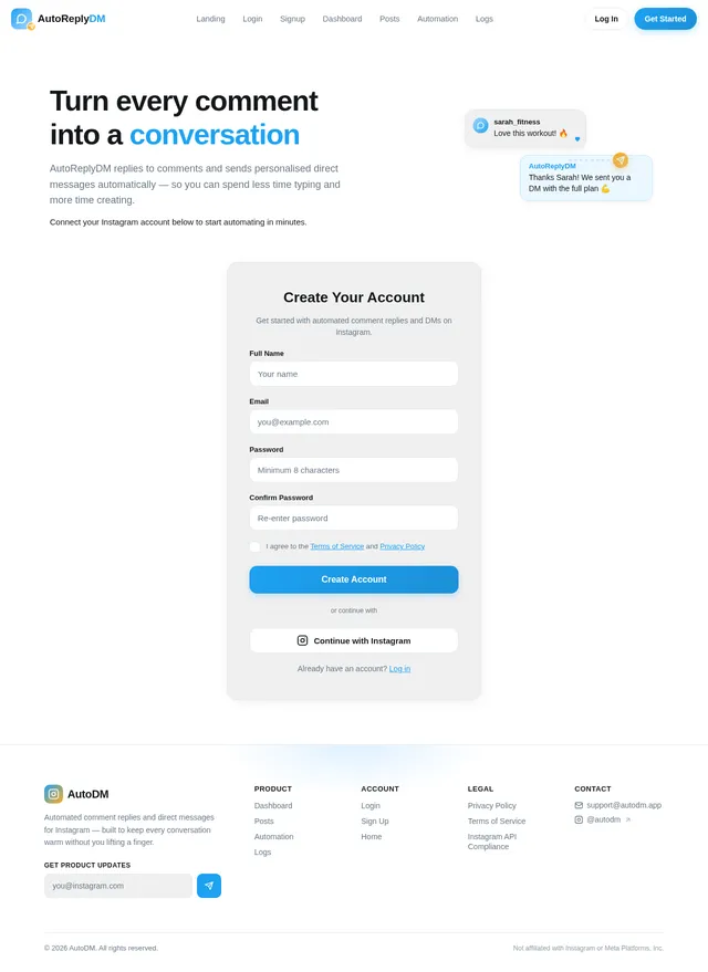 Signup