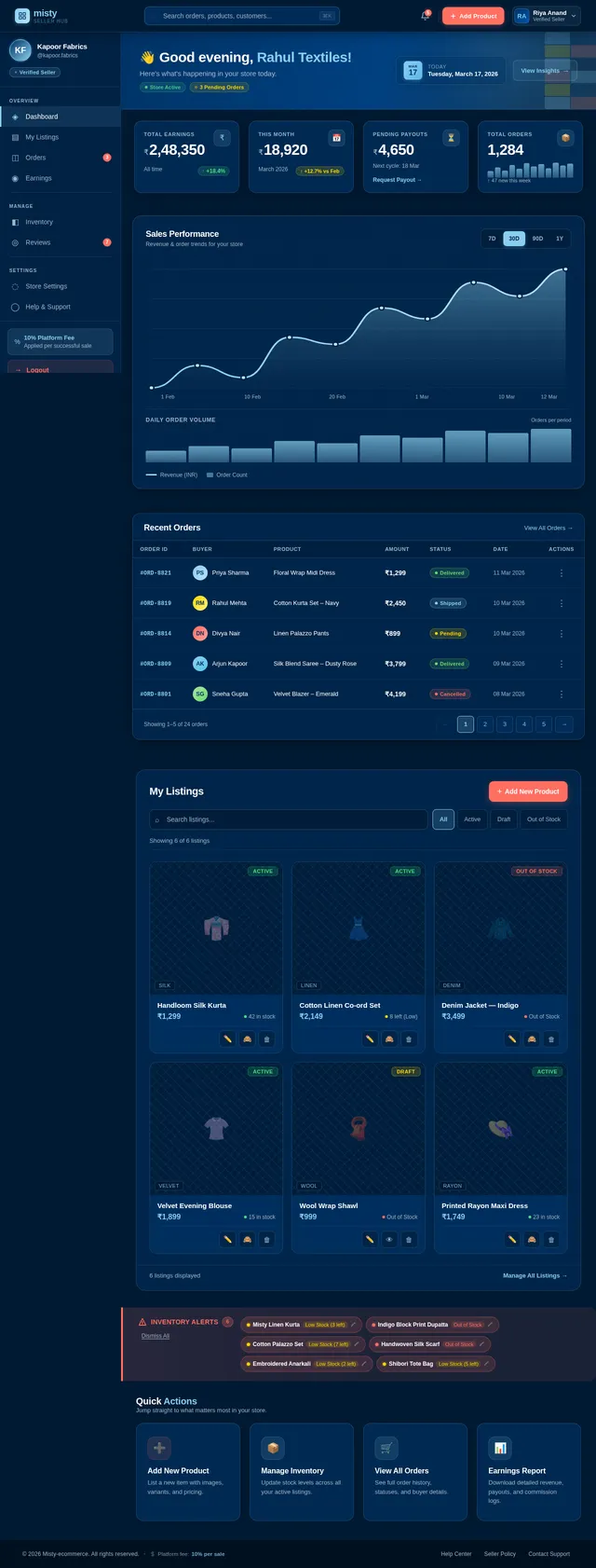 Seller Dashboard