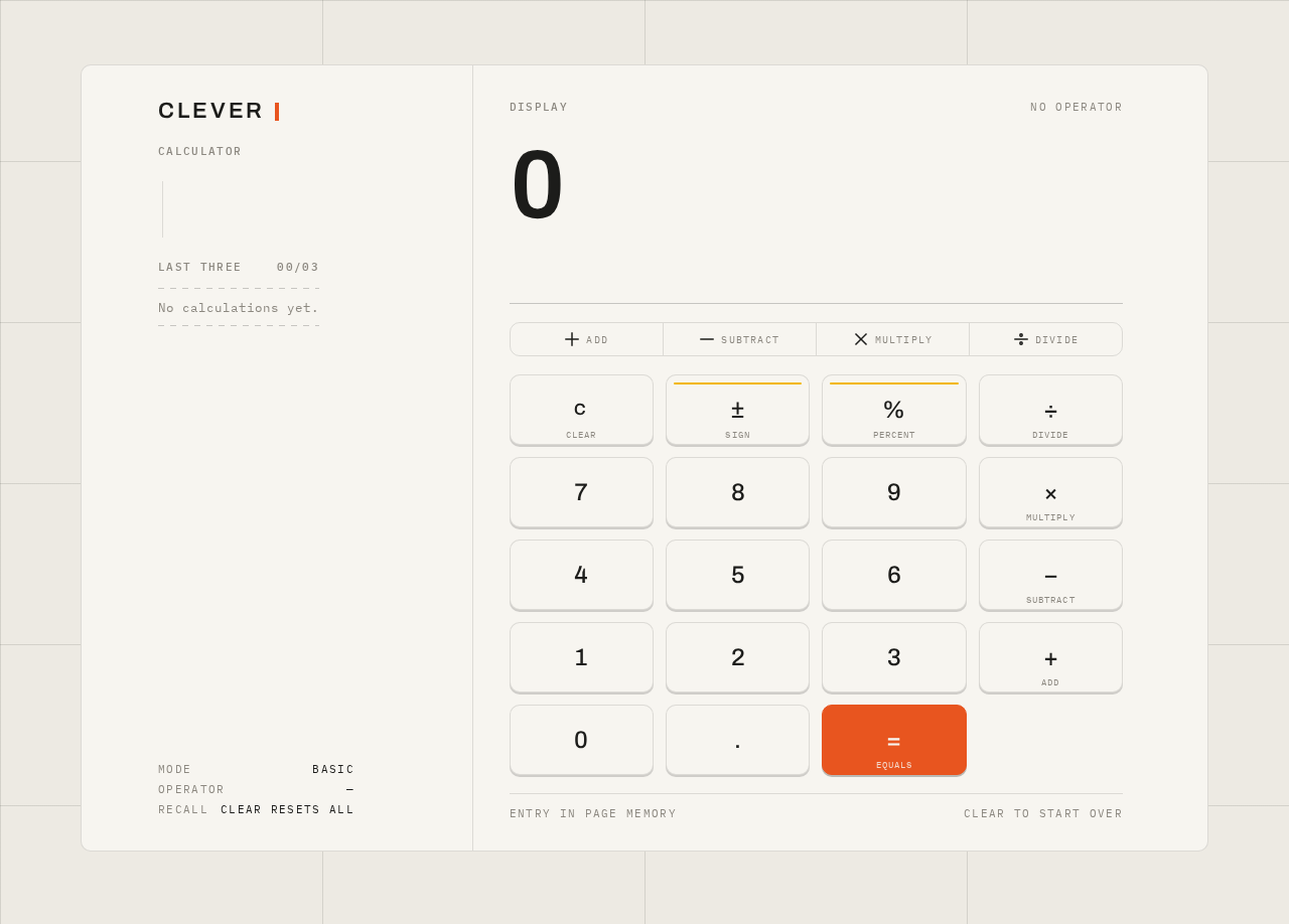 Calculator design preview