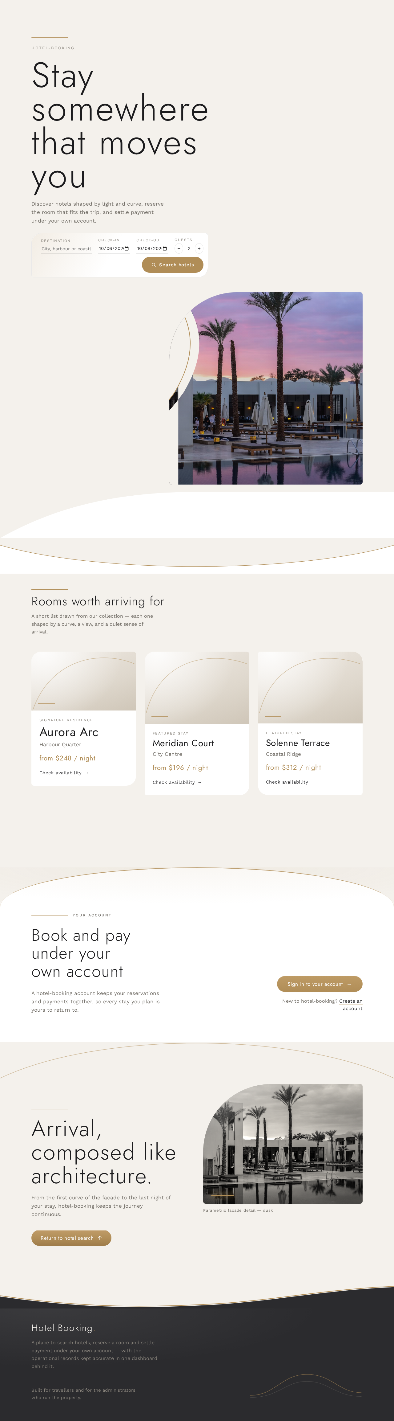 Landing design preview