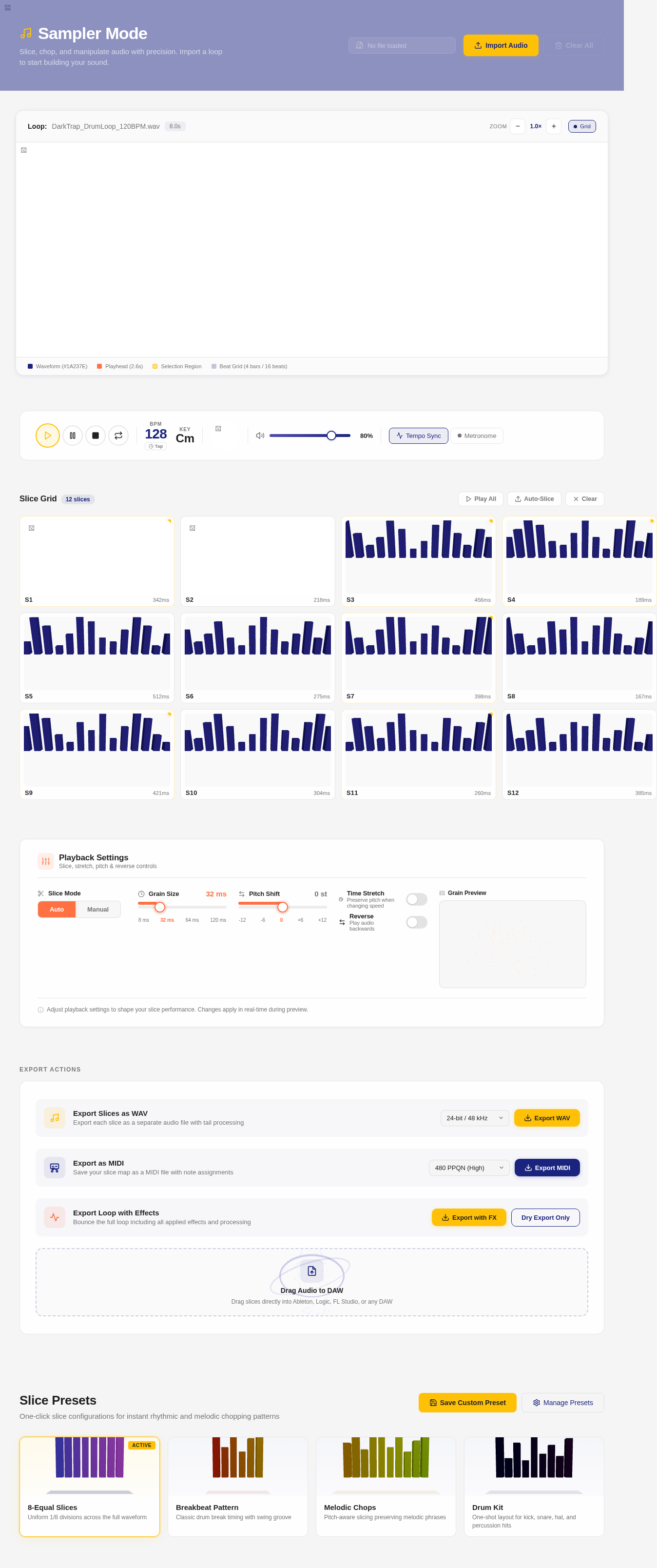 SamplerMode design preview