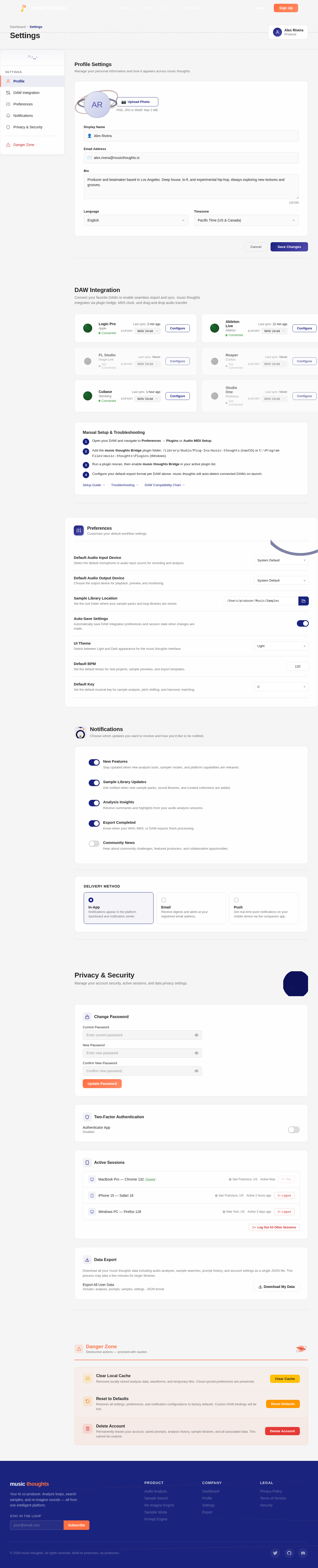 Settings design preview