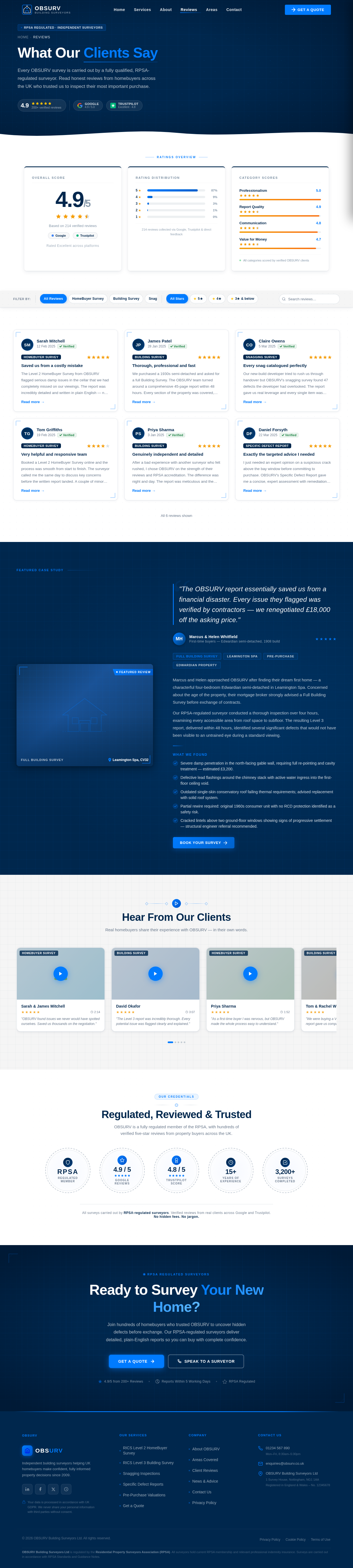 Testimonials design preview