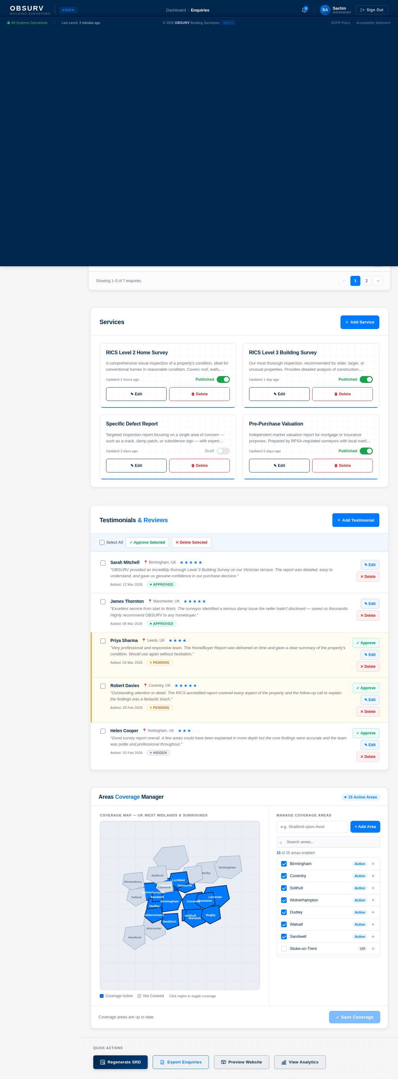 Dashboard design preview