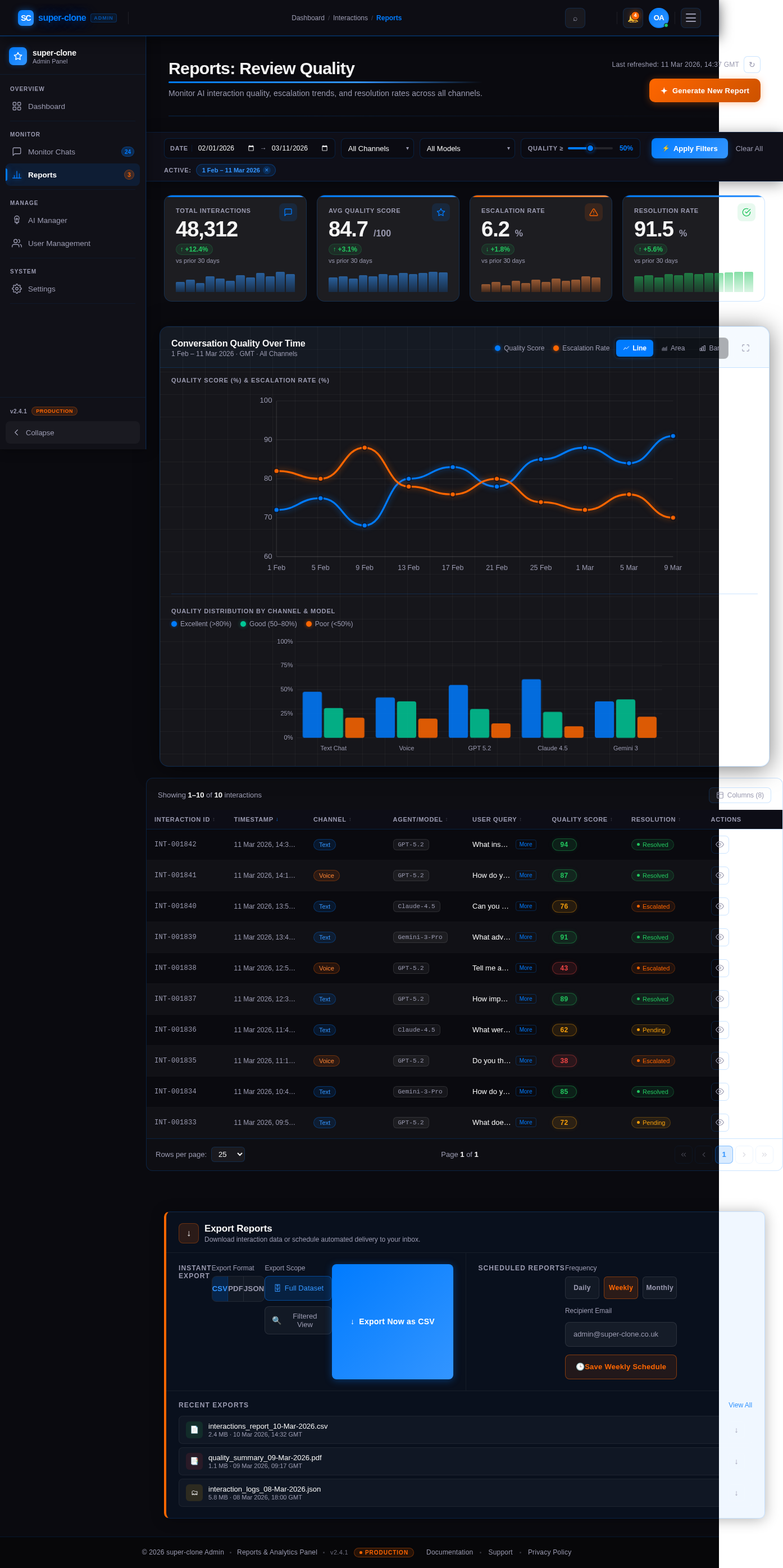Reports design preview