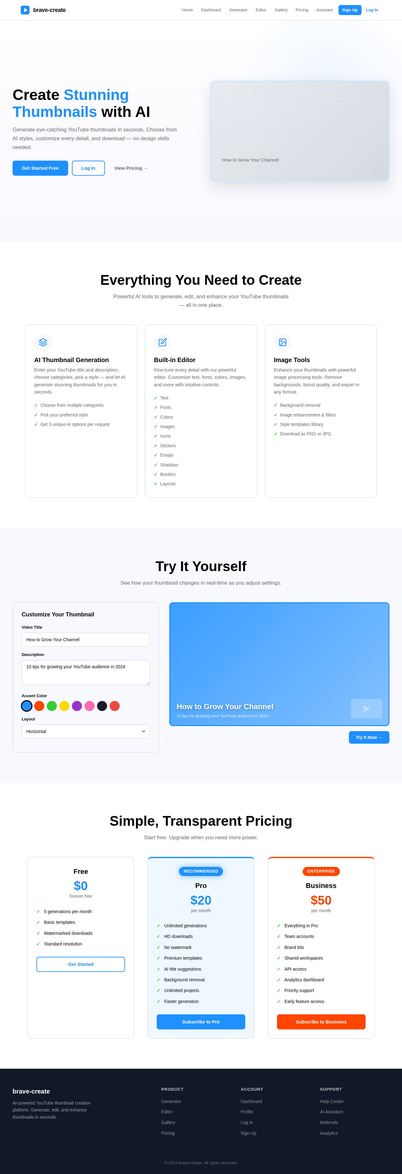 Landing design preview